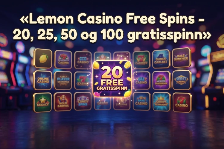 Lemon Casino Free Spins - 20, 25, 50 og 100 gratisspinn