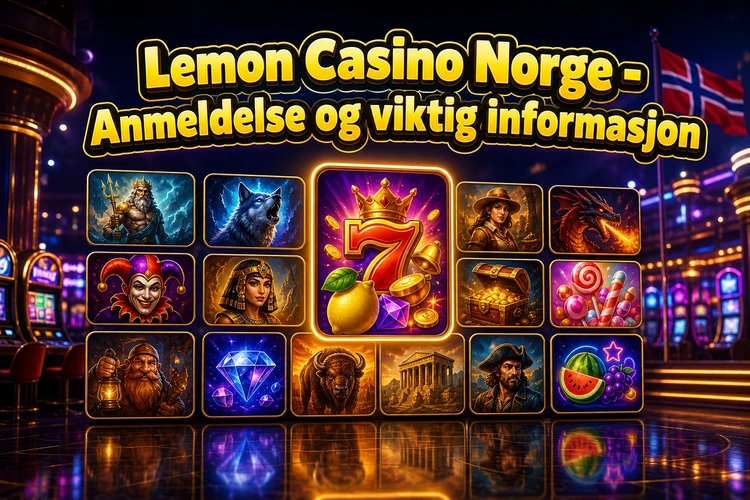 Lemon Casino Norge - Anmeldelse og viktig informasjon